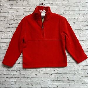 Class Club Kids Boys Size 4/5 Red Sweatshirt Jacket 1/4 Zip